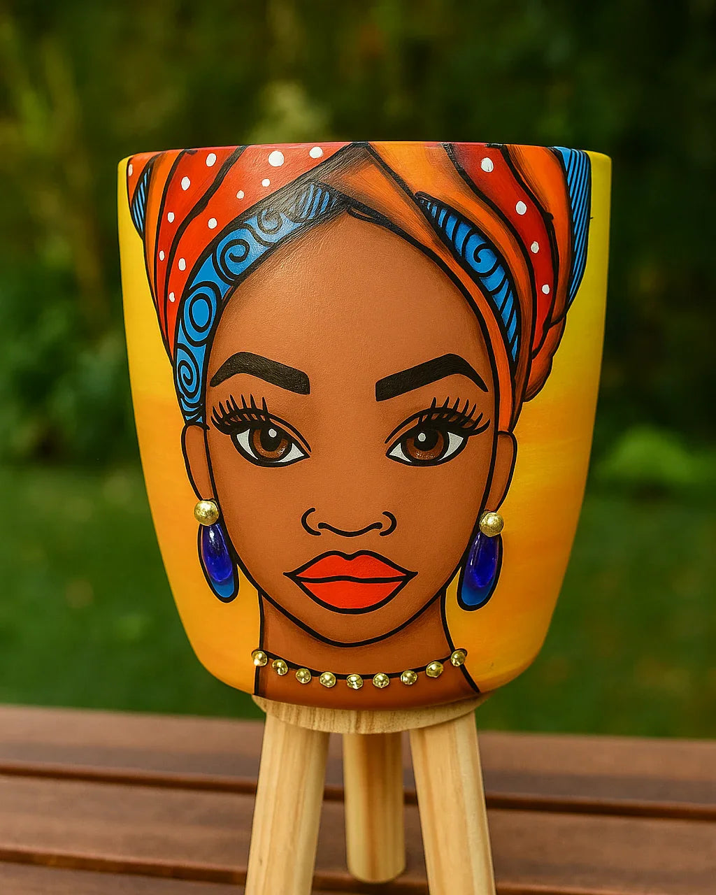 Vaso Artesanal Africana