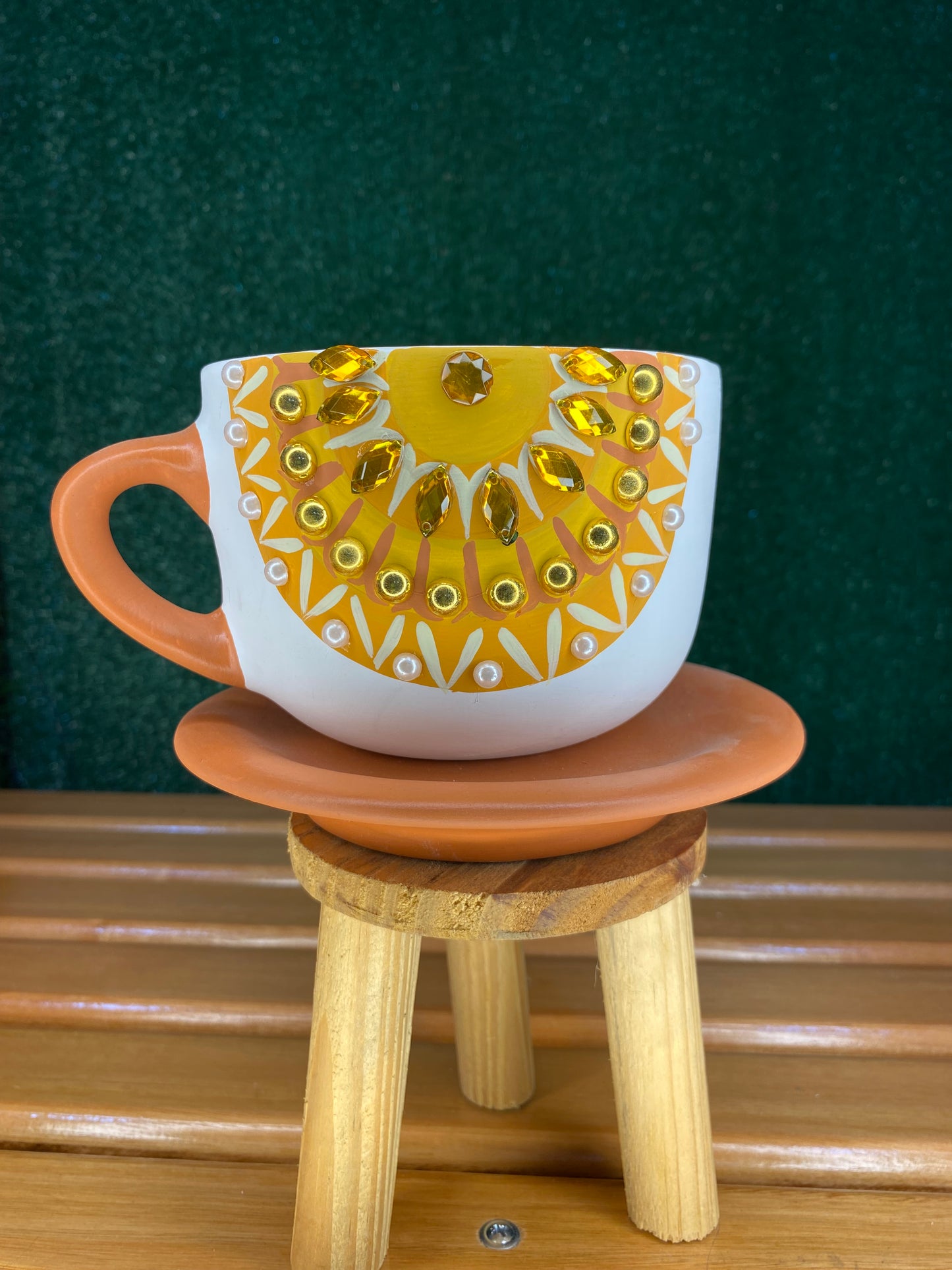 Xícara Artesanal Mandala