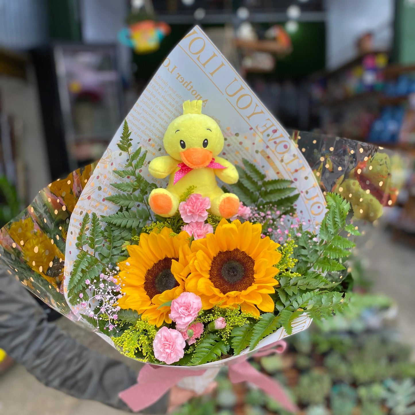 Buquê Sol e Fofura - Rancho das Plantas