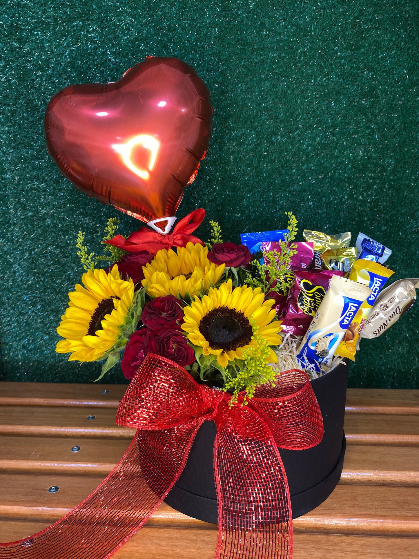 Cesta Girassóis & Rosas - 3 Encantos