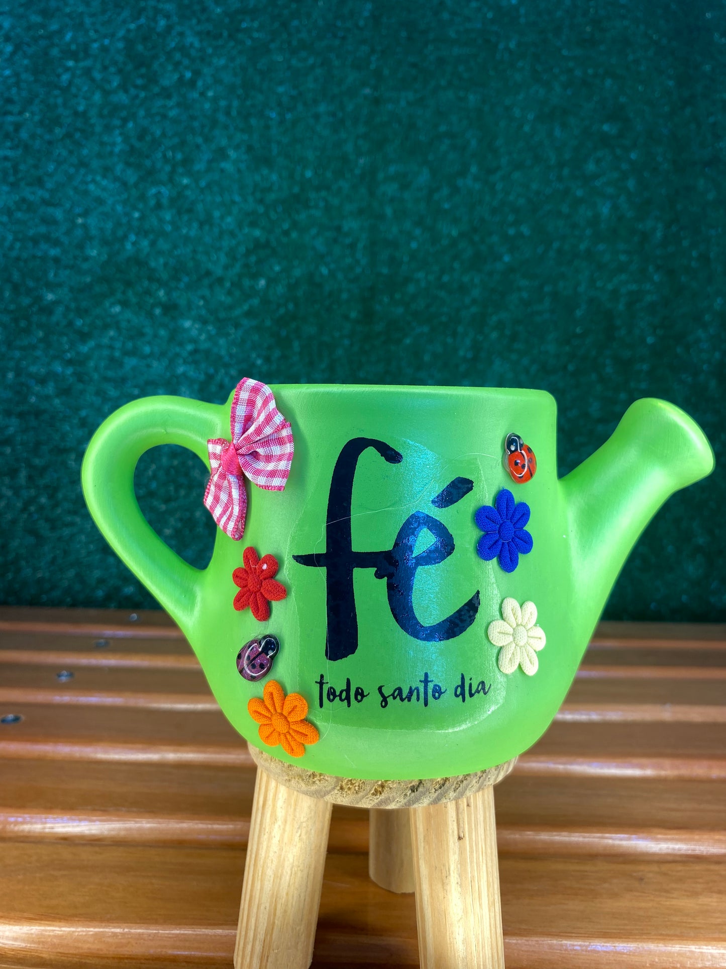 Regador artesanal Verde