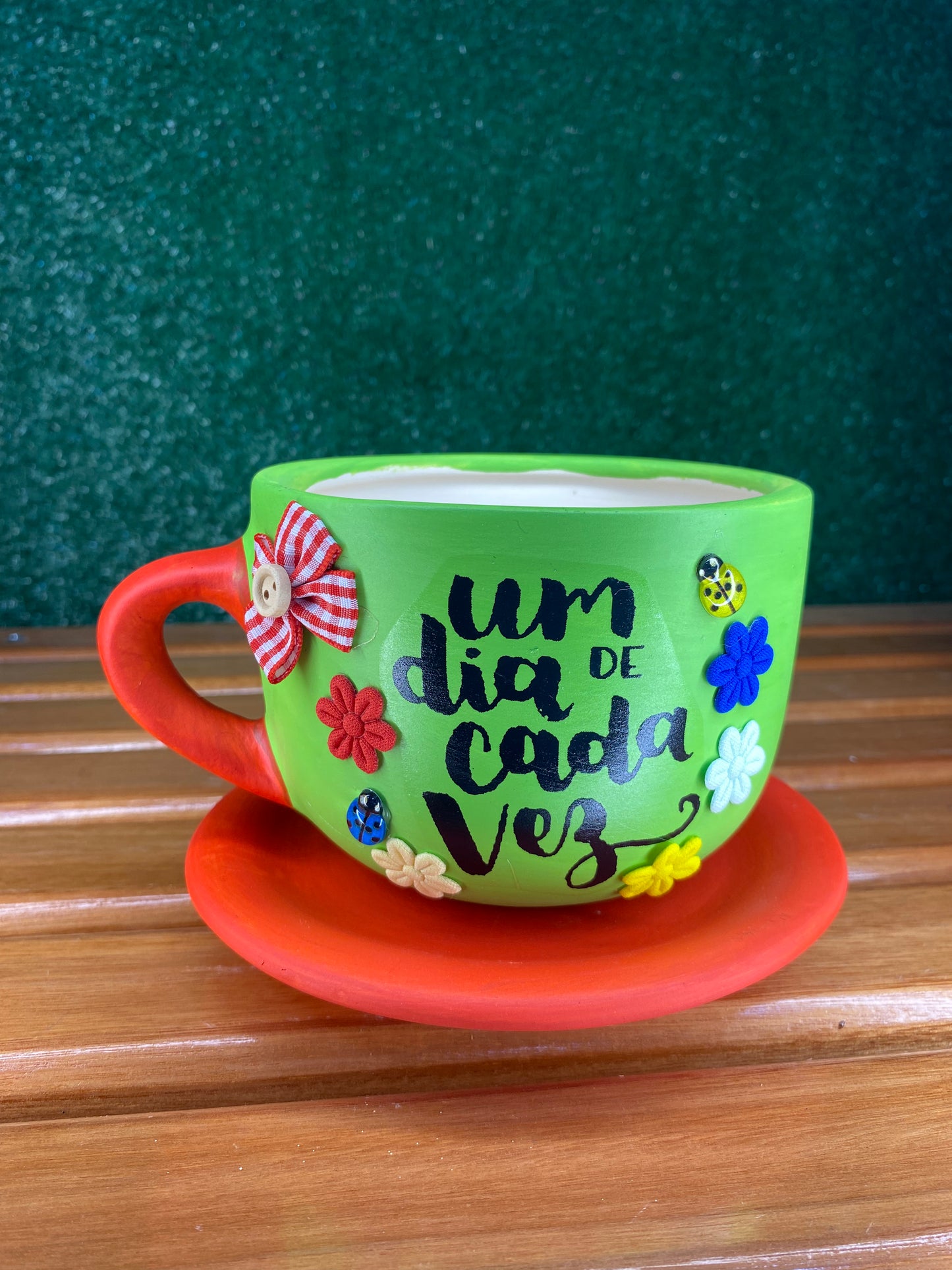 Xícara Artesanal Verde