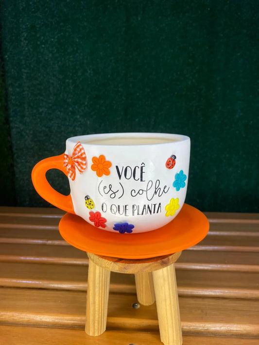 Xícara Artesanal Branca