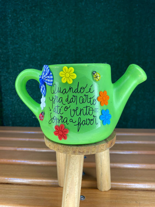 Regador artesanal Verde