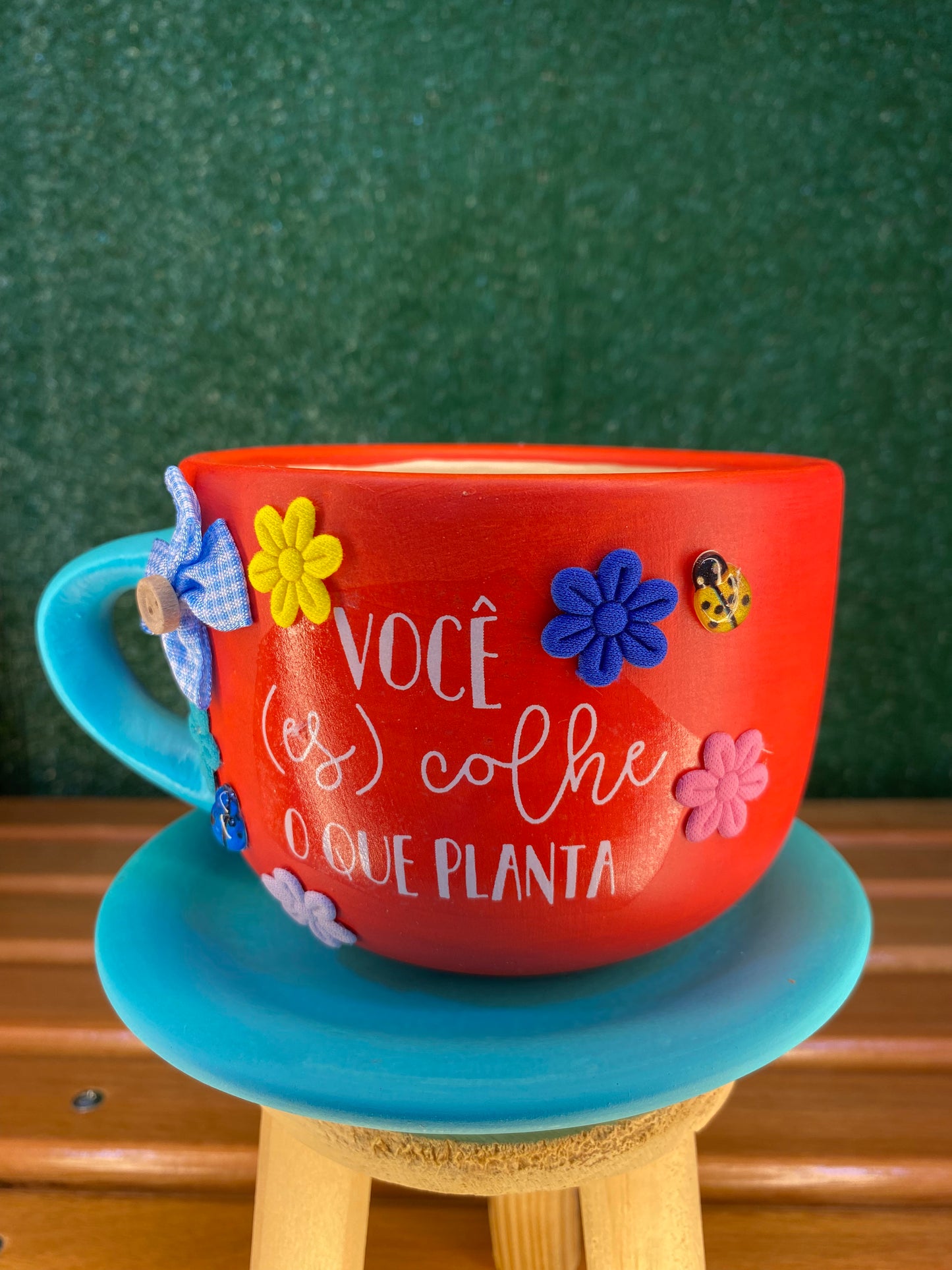 Xícara Artesanal Vermelha