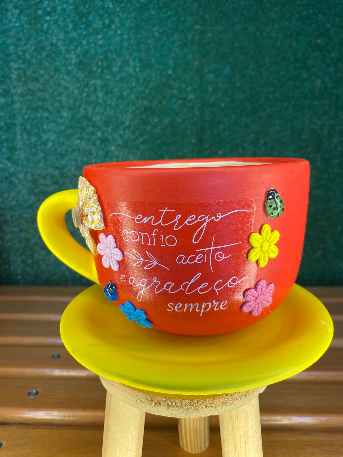 Xícara Artesanal Vermelha