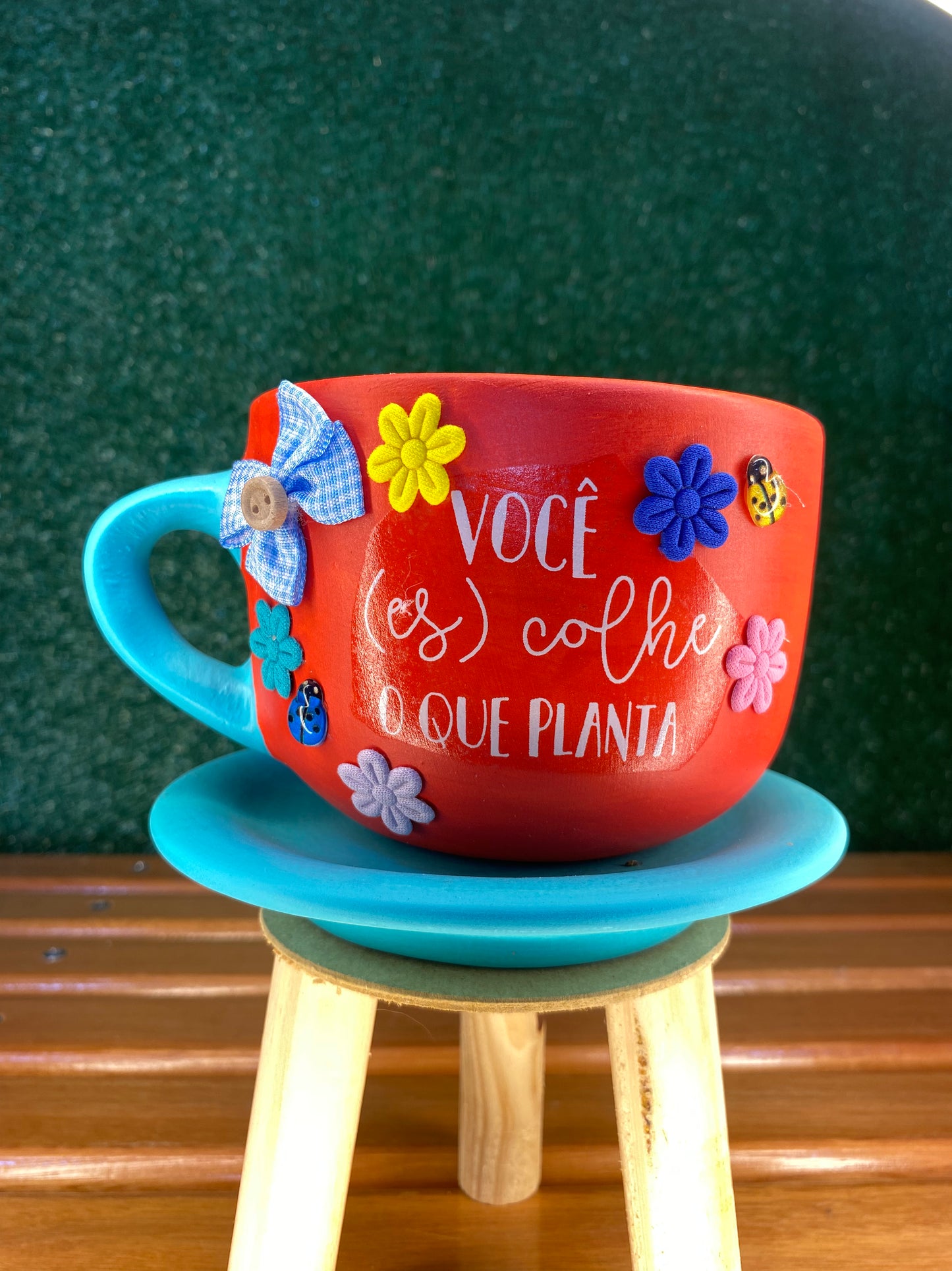 Xícara Artesanal Vermelha