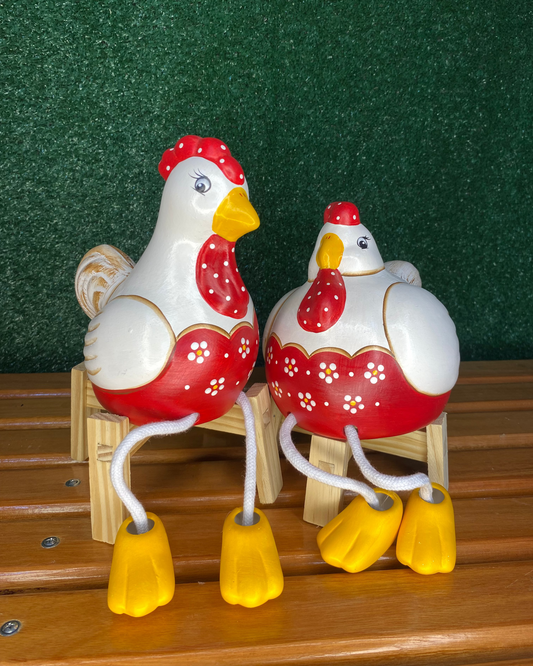 Casal Sr Galo e Sra Galinha