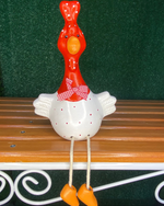 Branca com Cabeça Vermelha