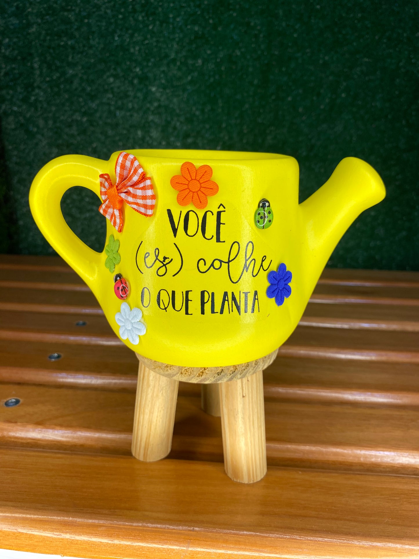 Regador Amarelo Artesanal