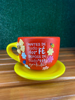 Antes de tudo Fé Depois de Tudo Gratidão | Pires amarelo