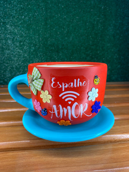 Xícara Artesanal Vermelha