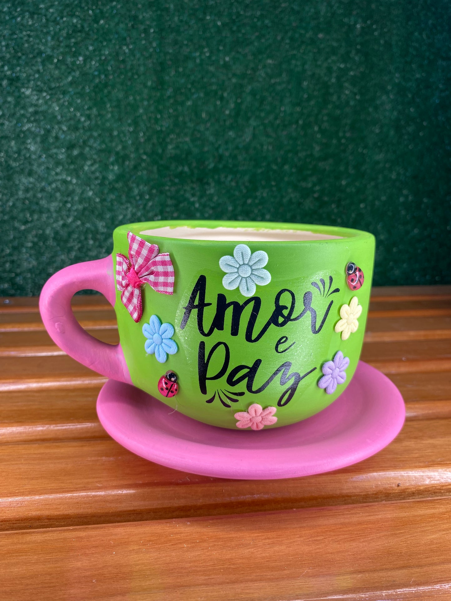 Xícara Artesanal Verde