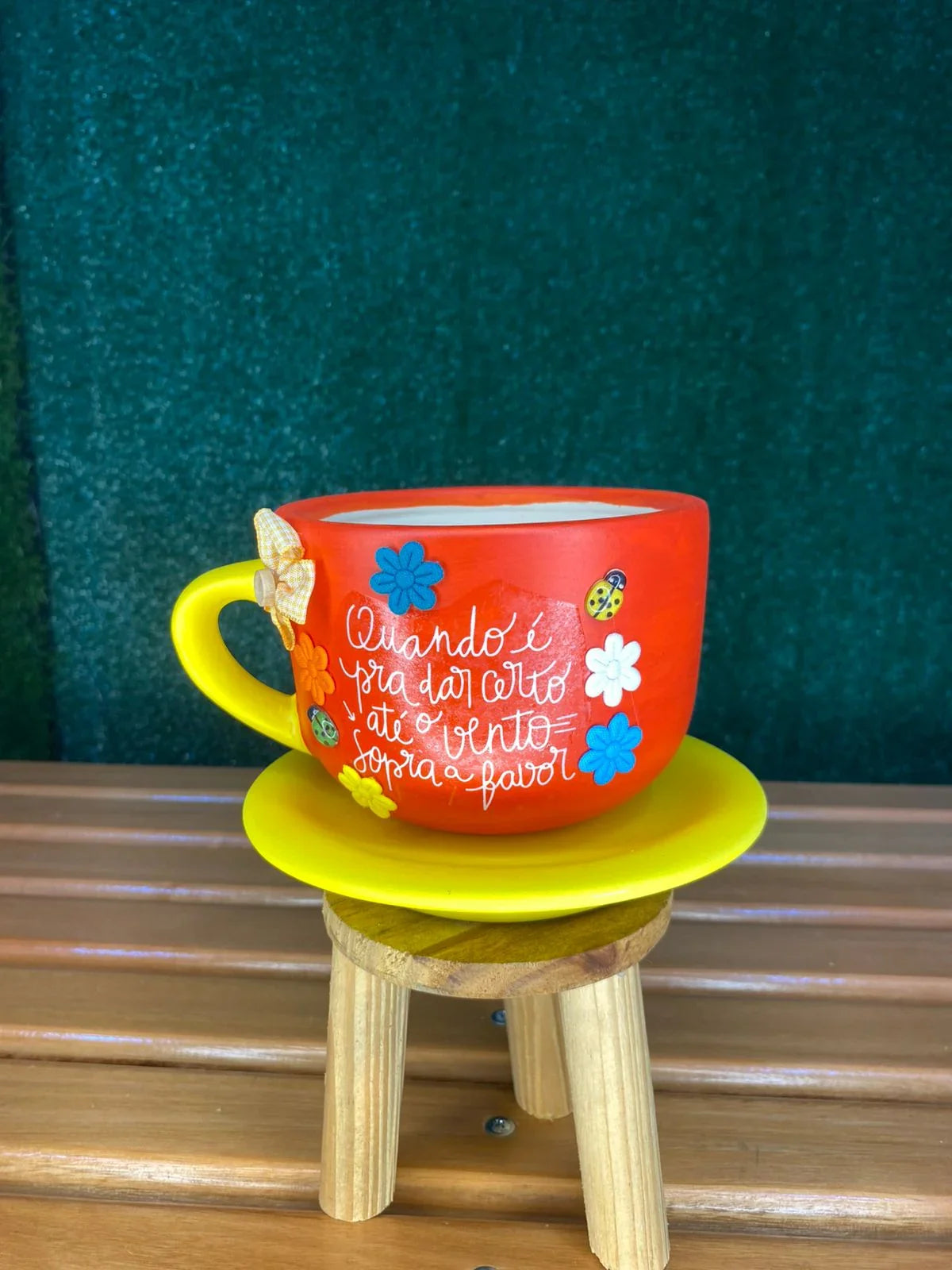 Xícara Artesanal Vermelha