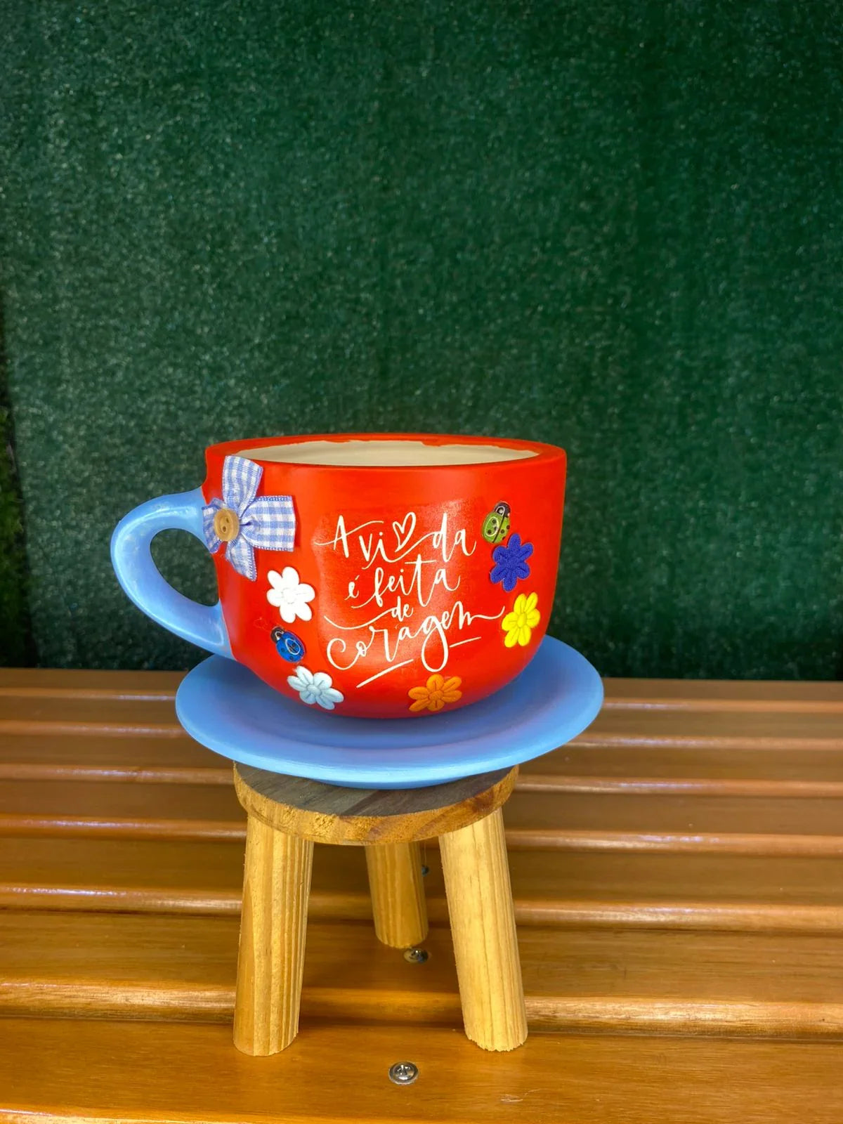 Xícara Artesanal Vermelha