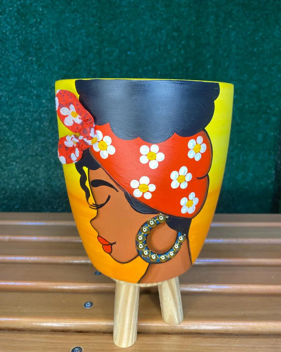 Vaso Artesanal Africana