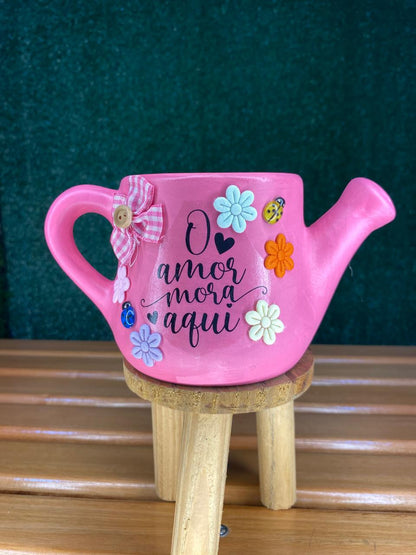 Vasinho Regador de Cerâmica Artesanal