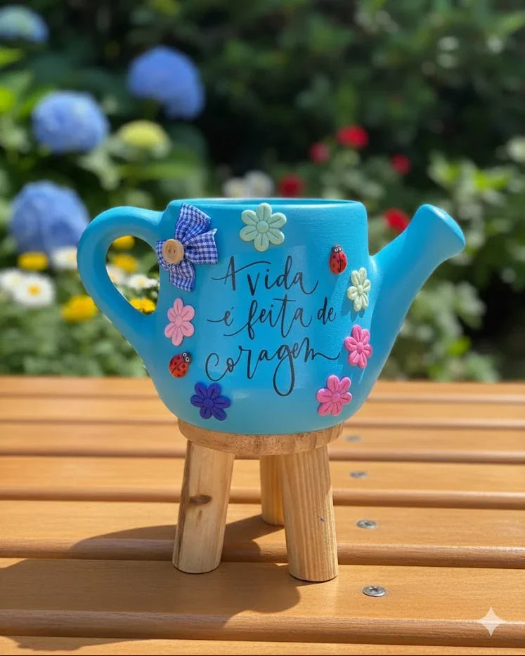 Regador Azul  Artesanal